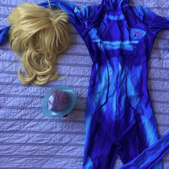 Zero Suit Samus Metroid Costume Cosplay Halloween - Picture 1 of 7